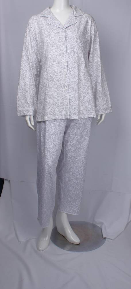 Cotton jersey  winter pyjamas  starburst grey  Style :AL/ND-527GRY